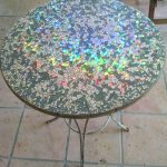 How To Make A Mosaic Table Top With Broken Dishes