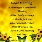 Good Morning And Have A Blessed Day Quotes